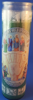 Velon,Novena 7 Dias La Mano Poderosa en Vaso.